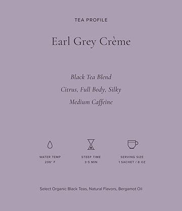 Art Of Tea | Earl Grey Crme Black Tea | 4Oz Refil Bag