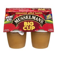 Musselmans Apple Sauce Big Cup Cinnamon - 4 CT