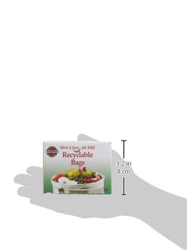 Norpro Recyclable Bags, 50 Pieces , 14In/35.5Cm X 16In/40.5Cm
