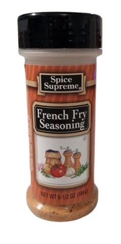 Spice Supreme Seasonings: French Fry Seasoning (Pack of 2) 6.5 oz Size
