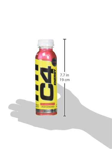 Cellucor C4 Energy Non-Carbonated Zero Sugar Energy Drink Pre Workout Drink + Beta Alanine - Fruit Punch - 12 FL OZ (355 ml) - Pack of 12