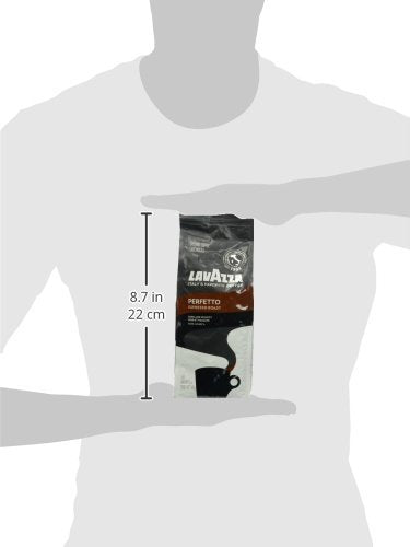 Lavazza Perfetto Ground Coffee, Espresso Roast, 12 oz Bag, Brown
