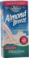 Almond Breeze - Almond Milk - Unsweetened Original - Case Of 12 - 32 Fl Oz(D0102H5Ks62)