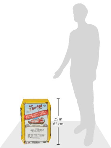 Bobs Red Mill Organic Unbleached All-Purpose Flour, 25 lb (400 oz)