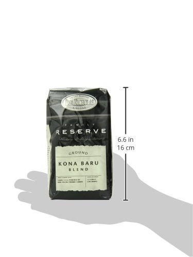 Papanicholas Coffee Ground Coffee, Family Reserve Kona Baru Blend, 12 Ounce