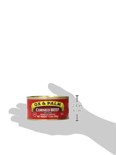 Ox & Palm Corned Beef, Original Chunky Style, 11.5 Ounce