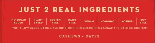 Larabar Cashew Cookie, Gluten Free Vegan Fruit & Nut Bar, 1.7 oz Bars, 6 Ct