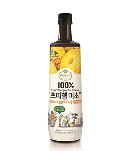 Fruit Vinegar Drink Bottle(900Ml 30.43 Fl Ounces) Petitzel Micho Collection; Cj ??? ?? ??? ?? | Pineapple(????)