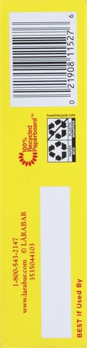 Larabar Lemon Bar, Gluten Free Vegan Fruit & Nut Bar, 1.6 Oz Bars, 6 Ct