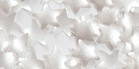 Edible Glitter .04Oz-Silver Stars