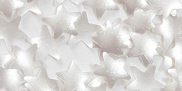 Edible Glitter .04Oz-Silver Stars