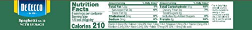 De Cecco Pasta, Spaghetti With Spinach, 12 Ounce (Pack Of 12)