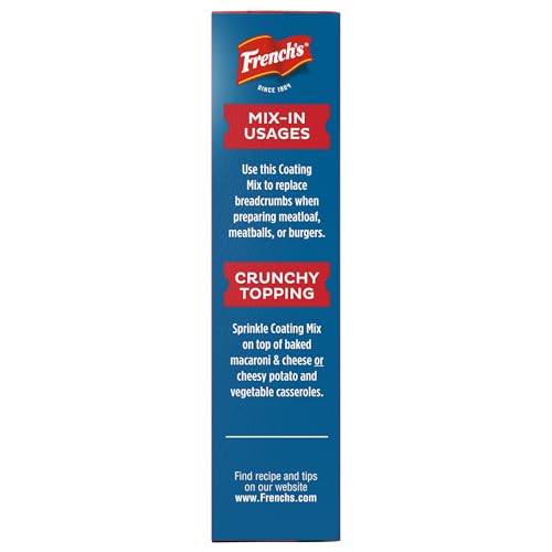 Frenchs Seasoned Coating Mix, Crispy Fried Onion, Delicious Swap for Traditional Breadcrumbs When Preparing Meatloaf, Meatballs