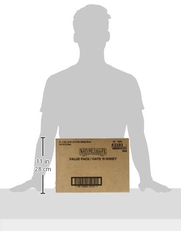 Nature Valley Crunchy Granola Bars, Oats 'N Honey, 24 Bars, 17.88 Oz (12 Pouches) (Pack Of 6)