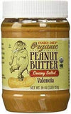 Trader Joe'S Organic Peanut Butter Creamy Salted Valencia 1 Lb (Case Of 4)