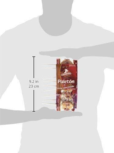 Coronado Paleton De Cajeta Quemada Mexican Goat Milk Candy Lollipops 10 Pcs