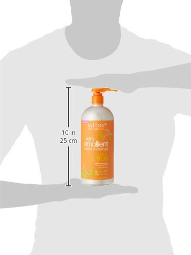 Alba Botanica Very Emollient Bath & Shower Gel, Island Citrus, 32 Oz.