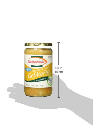 Manischewitz Premium Gold Gefilte Fish, 24 Oz