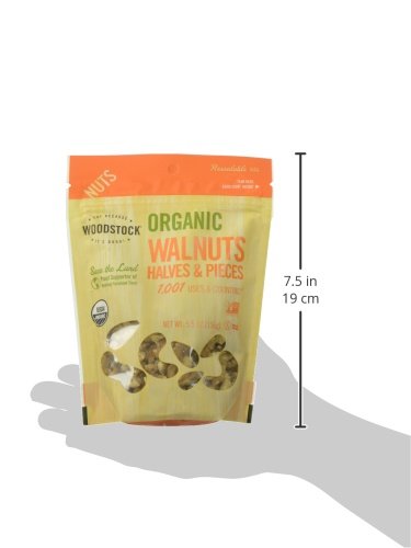 Woodstock Organic Walnuts Halves And Pieces, 5.5 Oz (Packaging May Vary)