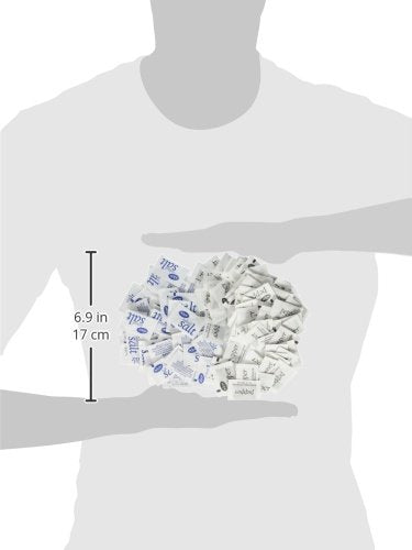 NJOY Iodized Salt AND Pepper - Salt 1,200 ct., Pepper 800 ct Individual Packets