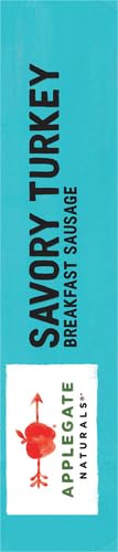 Applegate, Natural Savory Turkey Breakfast Sausage, 7 oz (Frozen)