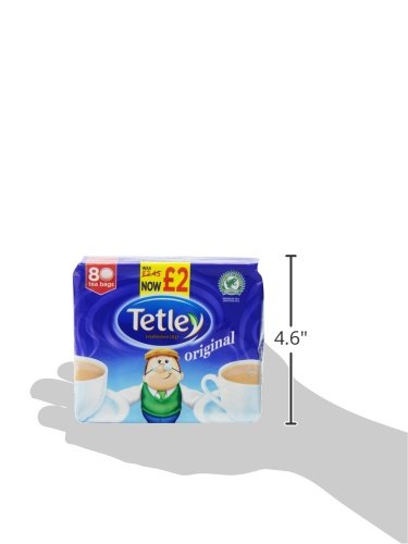 Tetley Tea, 80 Count Tea Bag (Pack Of 6)