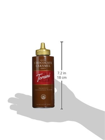 Torani Salted Chocolate Caramel Sauce, 16.5 Ounce (Pack Of 6)