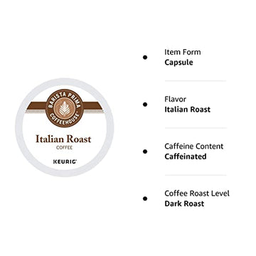 Barista Prima Dark Roast Extra Bold Coffee K-Cup, Italian Roast, 24 Count (Pack Of 4)