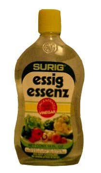 Vinegar - Essig Essenz Surig Concentrated 25 percent Acid, 14 fl.oz.