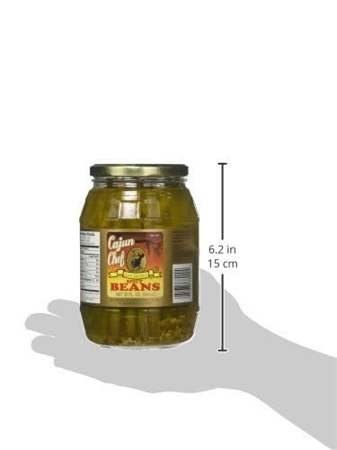 Cajuns Choice Louisiana Spicy Green Beans - 32 oz - Bold Flavor for Hors dOuevres, Salads, and More - Pack of 1