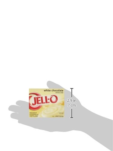 Jell-O Instant Pudding & Pie Filling, White Chocolate, 3.3-Ounce Boxes (Pack Of 4)