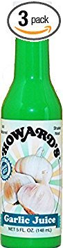 Howard's Juice 5oz Container (Pack of 3) Choose Flavor Below (Garlic)