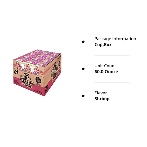 Nissin Cup Noodles With Shrimp, 2.25 Oz., 24/Box (03802)