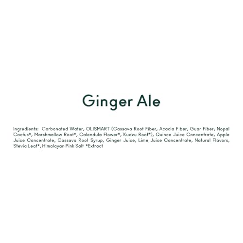OLIPOP Minis Prebiotic Soda Pop Ginger Ale Pantry Pack Packed with Prebiotics Fiber and Botanicals Gluten Free Vegan GMO Free 7.5oz (6-Cans)
