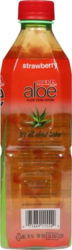 Iberia Aloe Vera Juice Drink, Strawberry,16.9 Fl Oz (Pack of 8)