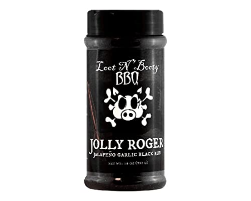 Loot N Booty Jolly Roger Jalapeno Garlic Black Rub - 14 Oz