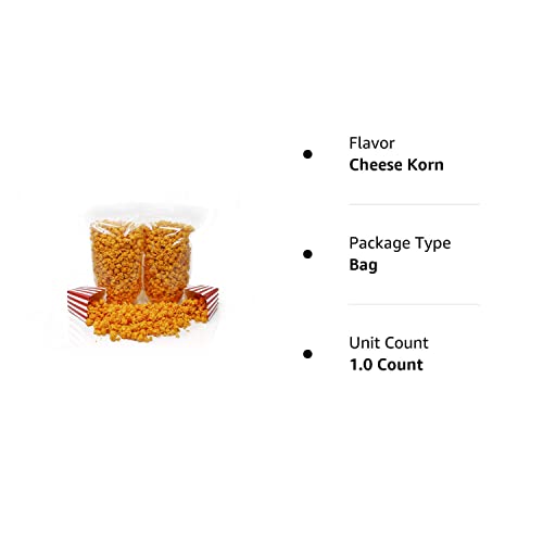 Popn Popcorn Cheddar Cheese Pop Corn - 24 Oz Cheesy Pop Corn Flavored Snacks For Movie Night Or Family Picnic - Freshly-Popped A