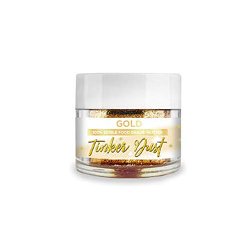 Bakell Tinker Dust - Gold (5G 1X Jar) | Edible Glitter For Cakes, Cupcakes, Cake Pops, Drinks