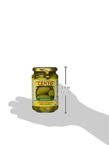 Cento Imported Cerignola Green Olives, 11.6 Ounce