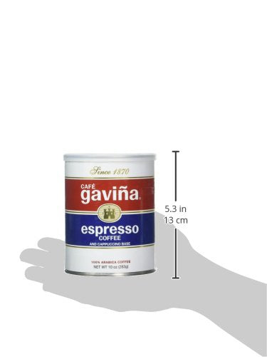 Caf Gavia Espresso Roast Ground Coffee: Rich, Dark Roast Blend with Spicy, Dark Chocolate Notes -For Espresso Machines, Lattes