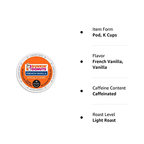 Dunkin' Donuts French Vanilla Coffee K-Cups 96 Ct