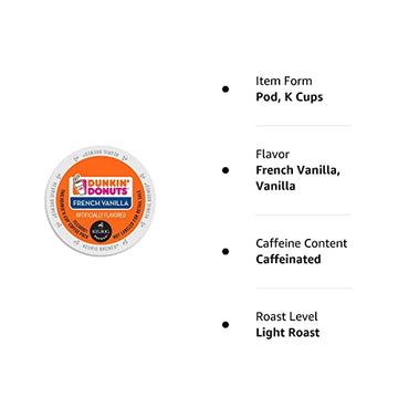 Dunkin' Donuts French Vanilla Coffee K-Cups 96 Ct