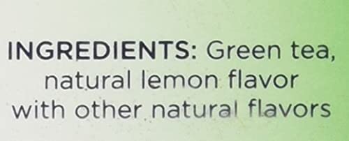 Tetley Green Tea Bags, Lemon Flavor, 72 Count, Rainforest Alliance Certified