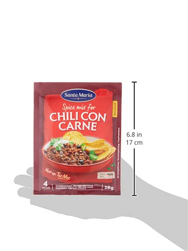 Santa Maria Chili Con Carne Seasoning Mix - 0.98 Oz - Ideal for Dipping and Recipes