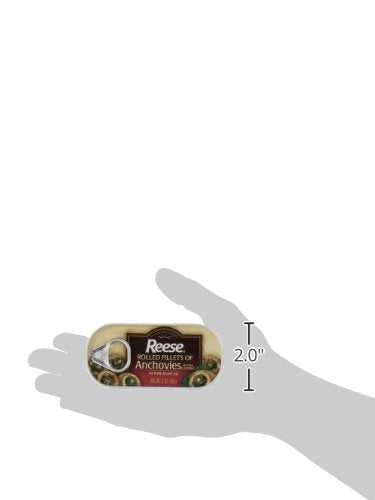 Reese Rolled Anchovies, 2 Ounce Tins (Pack Of 10)