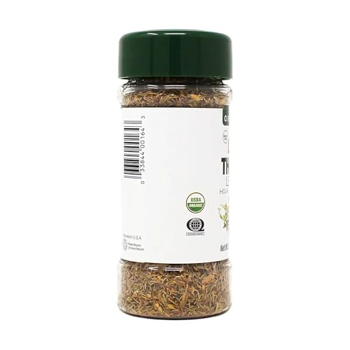 Badia Organic Thyme Leaves - Aromatic Herb for Soups, Stews & Meats - 0.75 oz