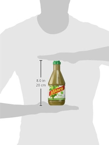La Victoria Green Taco Sauce, Mild, 15 oz, Pack of 1, Perfect for Tacos and Nachos