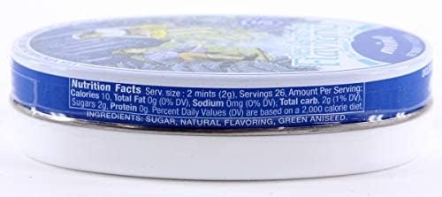 Les Anis De Flavigny Mints 6-Flavor Variety: One 1.75 oz Tin Each of Original Anise, Orange Blossom, Rose, Violet, Lemon and Min