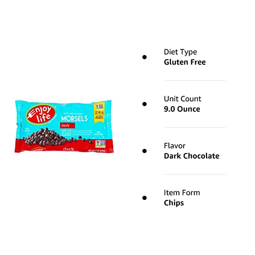 Enjoy Life Baking Chocolate - Morsels - Dark Chocolate - 9 Oz