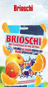 Brioschi Orange Flavored Effervescent Fizzy Digestive Italian Candies (5.29 Oz)